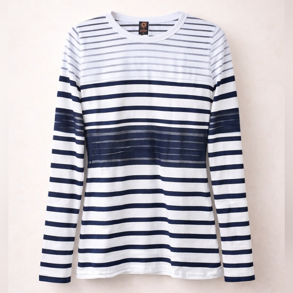 Jean Paul Gaultier Soleil Nautical Stripe Shirt Large new